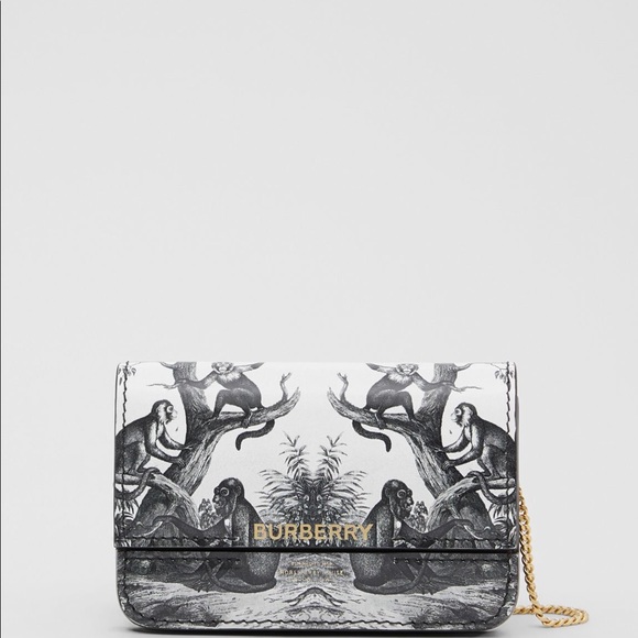 Burberry black and white monkey print jody bag - Picture 4 of 8
